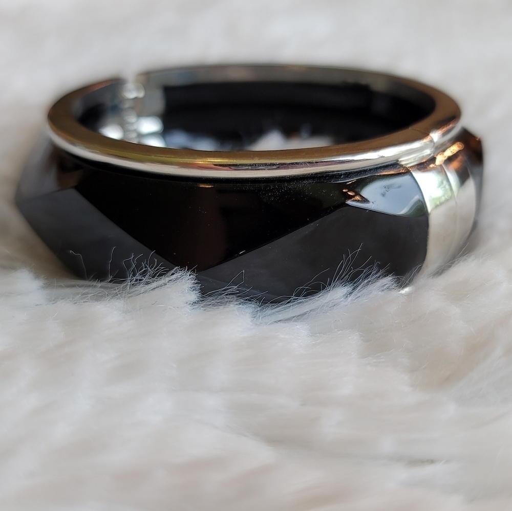 Bracelet Black Silver Costume‎ Jewelry